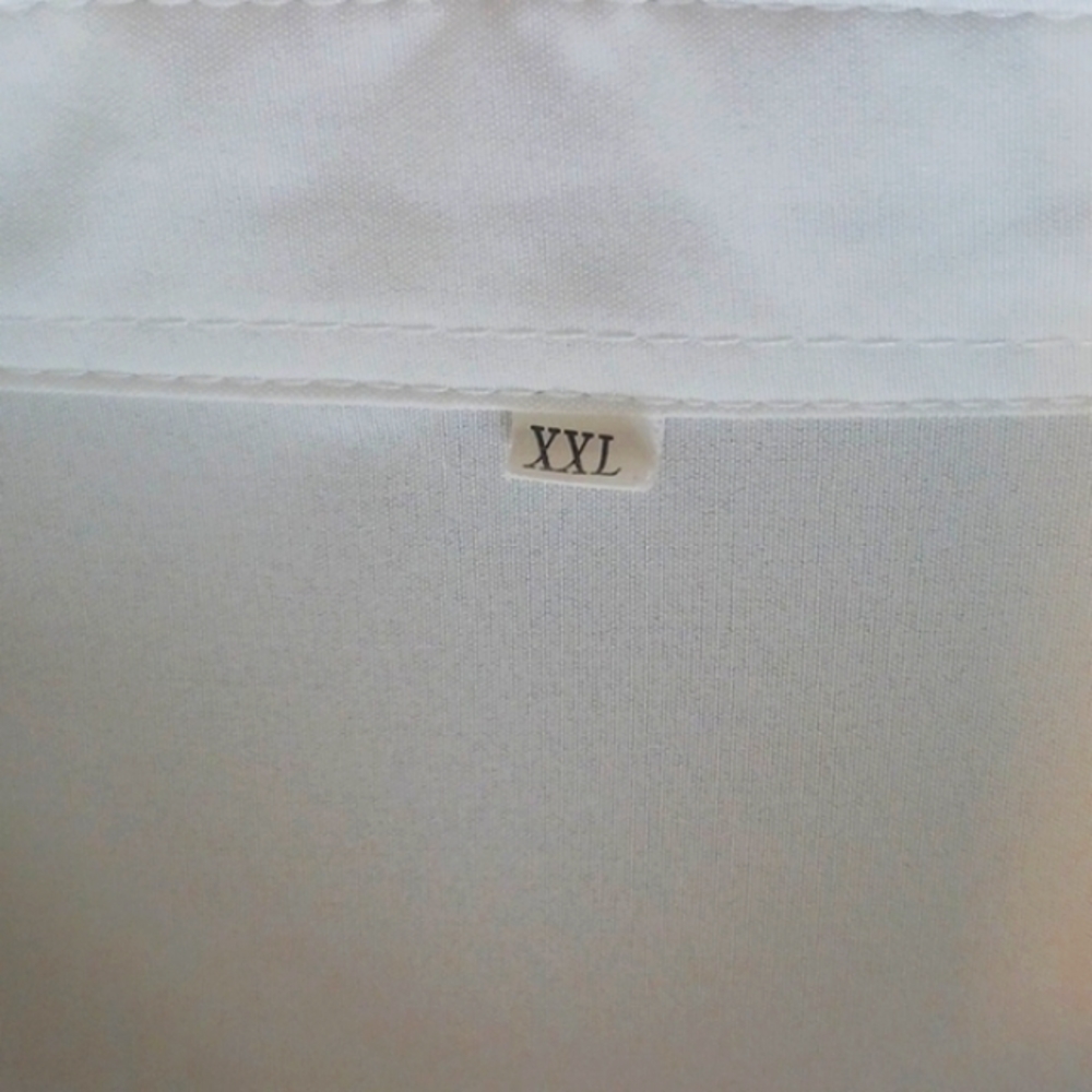 Red Rose Graphics Print Shirt, XXL, White - Picture 3 of 5